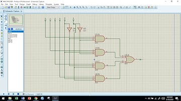 Simulasi 4x1 Multiplexer menggunakan Proteus