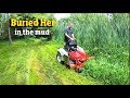 Buried the Exmark Mower Testing it in Tall grass & mud. (Have you seen this thing yet?)