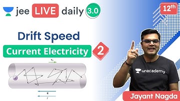 JEE: Current Electricity L2 | Drift Speed | Unacademy JEE | IIT JEE Physics | Jayant Nagda