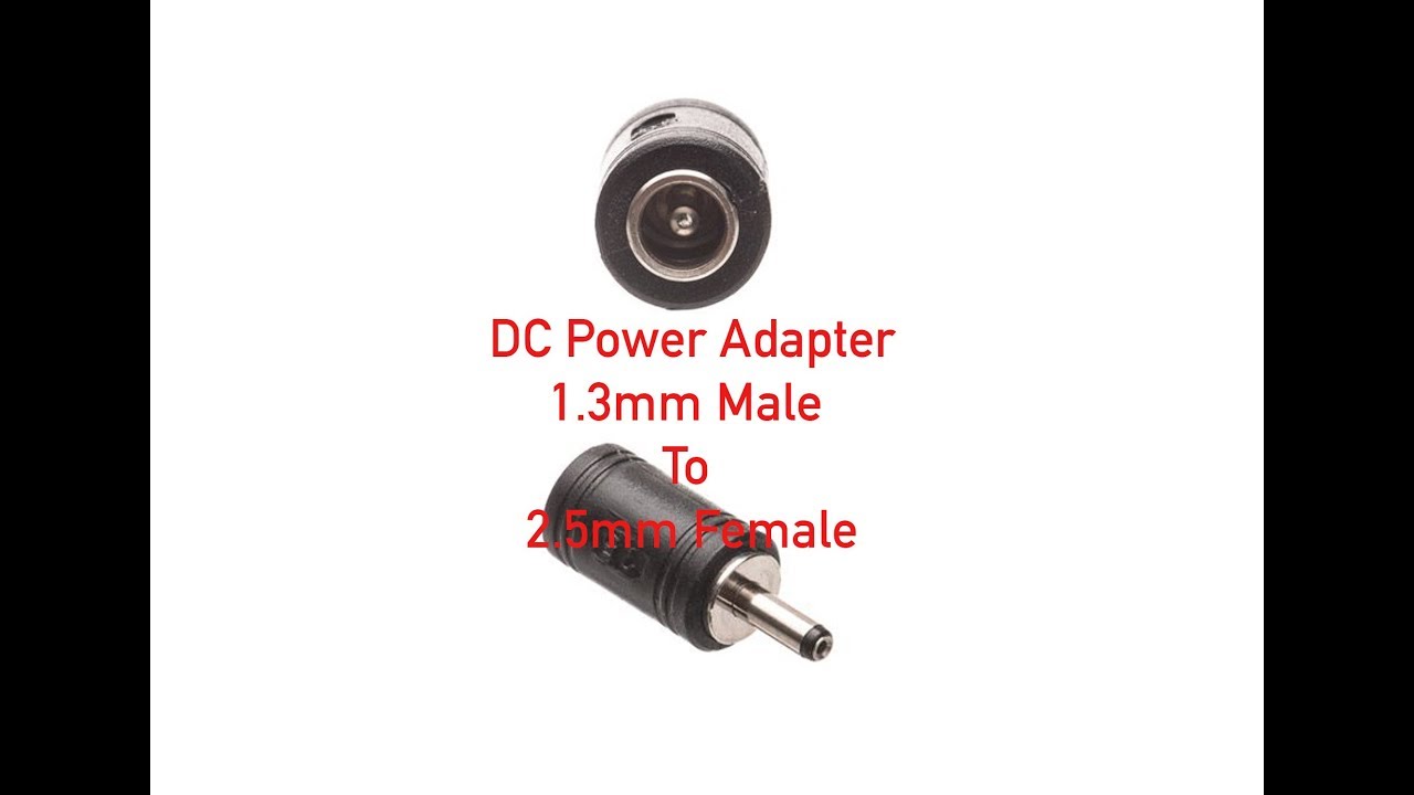 2.5mm Male to 1.3mm Female DC Power Plug Adapter 4 pcs