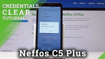 How to Clear Credentials on TP-Link Neffos C5 Plus - Delete Certificates