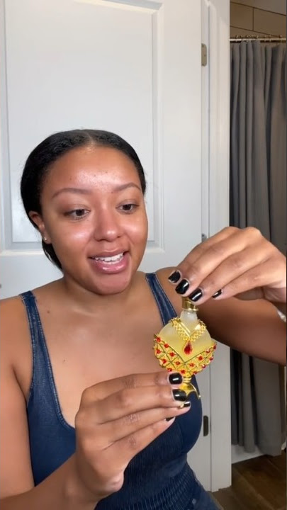Trying the viral ￼￼Arabian perfume