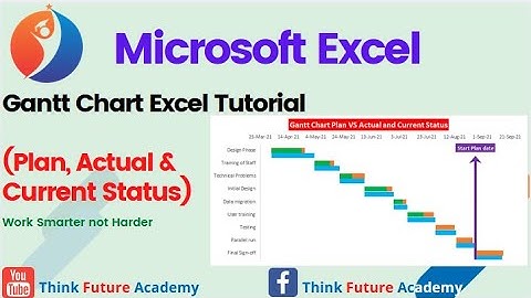 Infographics:  Project Plan in Excel with Gantt Chart (Plan, Actual & Status Bar VIEW)