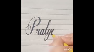 Requested name Pratyusha #shortvideo #calligraphy #english