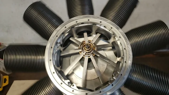 Model Le Rhone 9C under construction