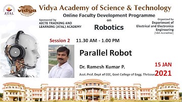ATAL Academy funded FDP on robotics  : Day 5 Session 2
