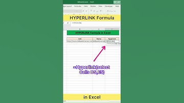 HYPERLINK Formula in Excel | Advanced Excel Formula #excel #exceltutorial #exceltips