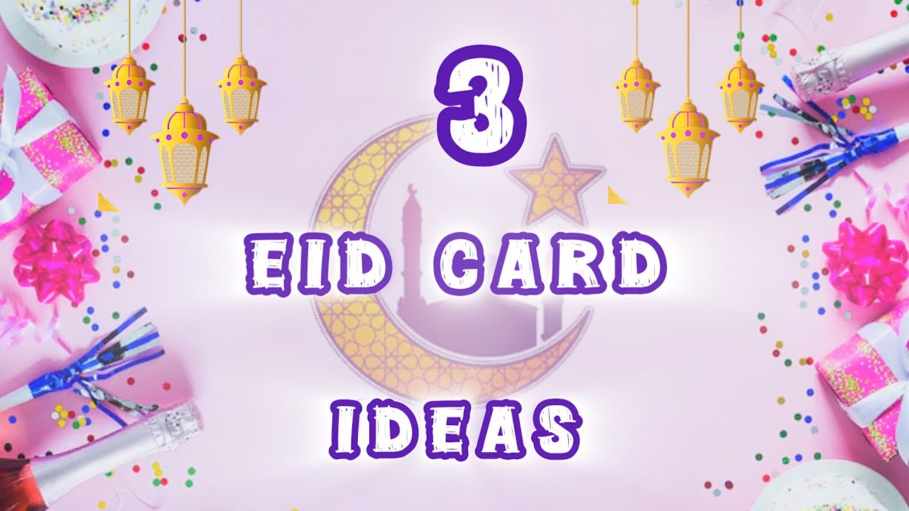 Eid Card Making Ideas | DIY Handmade Cards for Eid | How to Make Beautiful Eid Cards