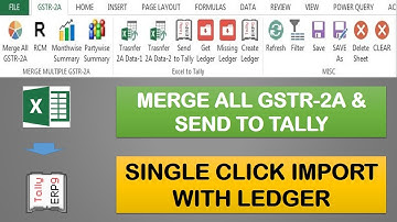 Merge All GSTR-2A and Send to Tally