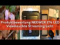 Produktbewertung NEEWER 176 LED Videoleuchte Streaming Licht 5600K Kamera Videolicht Panel mit 2200m