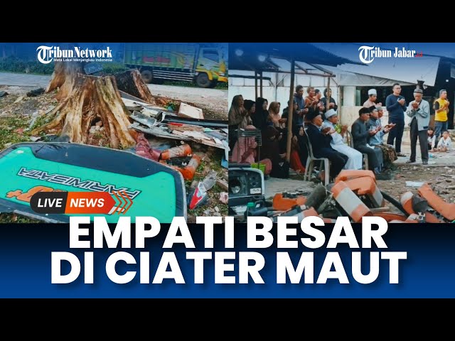 Berkumpul di Lokasi 11 Korban Ciater Maut, Warga Inisiatif Tabur Bunga Hingga Berdoa class=