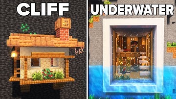 Minecraft: 3 EASY Survival Starter Houses!