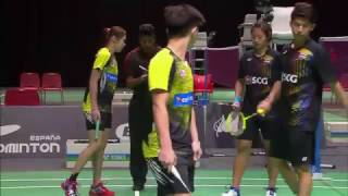 IBERDROLA BWF World Junior Mixed Team Championships 2016 | Badminton SF-Malaysia vs Thailand