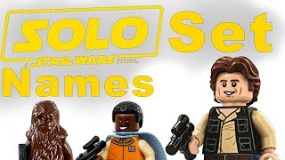 LEGO Star Wars Han Solo: A Star Wars Story Set Names For April 2018