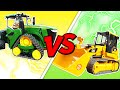 Видео про большие машинки для детей. Битва тракторов!