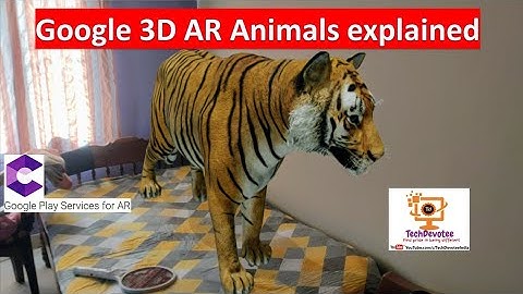 How to view Google 3D AR Animals | watch AR Tiger and other animals