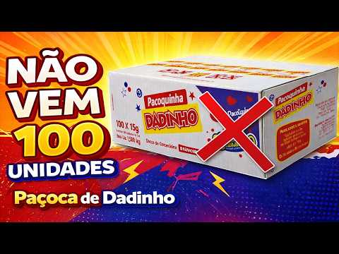 NÃO VEM 100 UNIDADES Paçoca de Dadinho
