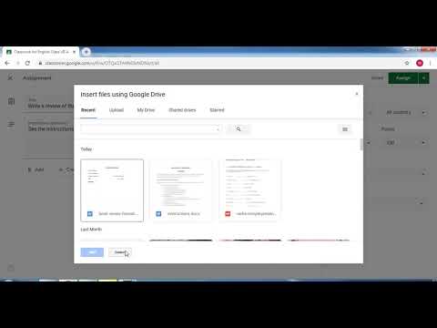 Google Classroom: Adding Classworks