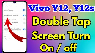 Vivo y12 Double Tap Screen On Off | Vivo y12 Double Tap Setting screenshot 5