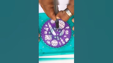 Beautiful design making in blue pieces #spirograph #art#asmr#usa#satisfying #drawing #shorts