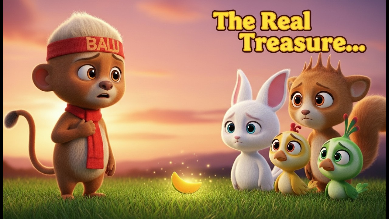 The Monkey Who Lied Once 🐵 | Honesty Story for Kids | Moral Story About Truth & Friendship