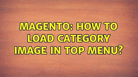 Magento: How to load Category image in top menu?