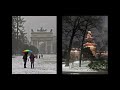 Neve e pioggia a Milano - Snow and rain in Milan.