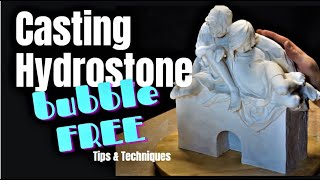HOW TO CAST HYDROSTONE PLASTER into a Mold / Mould Tips & Techniques