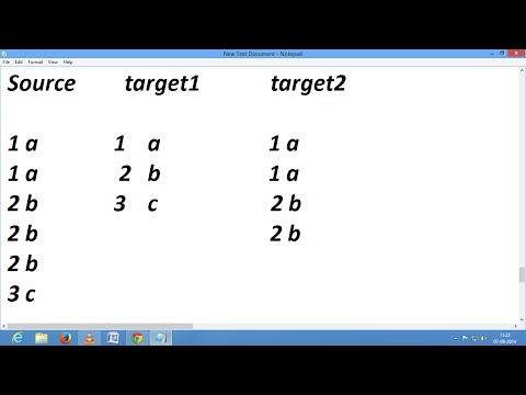 How to Separate duplicate values and distinct values from source in informatica