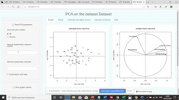 Video showing how to load data (Table S1) into R and run PCA on it