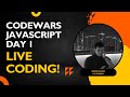 🔴 Live: Solving JavaScript Problems on Codewars | Day 1 #webdev #coding #javascript #programming #js