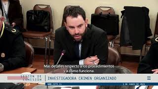 Comisión Investigadora Crimen Organizado / 3 junio 2024