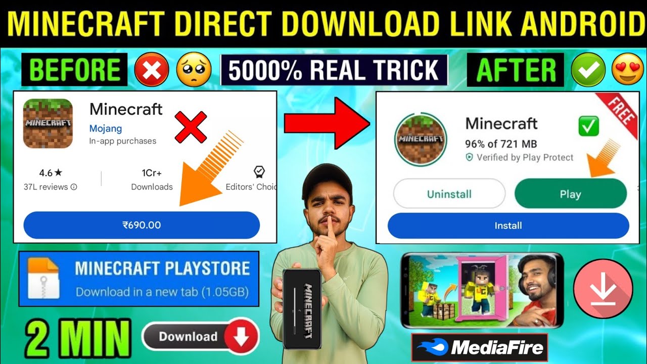😍MINECRAFT DOWNLOAD IOS  HOW TO DOWNLOAD MINECRAFT FOR FREE IN