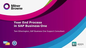 How to do Year End in SAP Business One