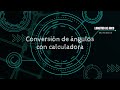 Conversión de grados  con calculadora