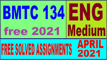 BMTC 134 Ignou solved assignment 2021 / Handwritten assignment pdf 80rs / IGNOU EXAM NOTES 30%