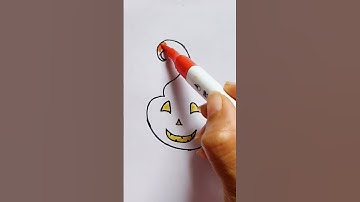 Halloween Pompoen 🎃 Tekenen voor kinderen #halloween #pompoen #kortevideo #pipafuntv #tekenen #ko...