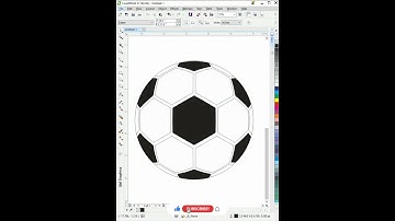 Football Vector design in CorelDraw  | Football Mockup #CorelDRAW #shorts
