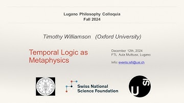 Timothy Williamson - Temporal Logic as Metaphysics | LPC Fall 2024