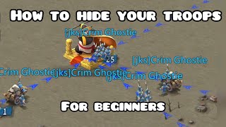 How to attack as a new player and hide troops correctly