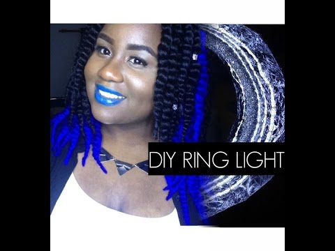 DIY RING LIGHT - w/ MIRROR - YouTube