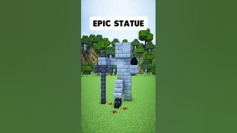 Minecraft Mini Statue Build #shorts