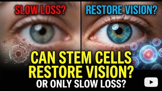 Can Stem Cells Really Restore Vision, or Do They Just Slow Vision Loss?