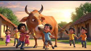 Gaiya Meri Gaiya Cute Cow Song For Kids Beautiful Cow And Calf Video Hindi Nursery Rhyme