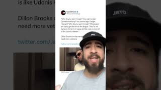 Dillon Brooks: Melo Is Too Good to be a “True Vet”🤣 #shorts