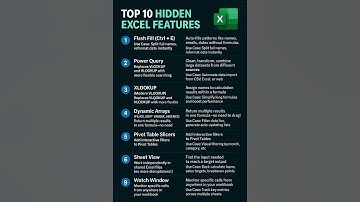 Top 10 Hidden Excel Features You Didn’t Know! 💻📊 | Excel Tips 2025
