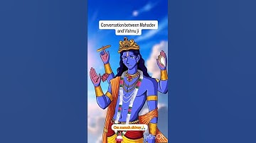 Conversation between Mahadev ji  and Vishnu ji... 😆😆😂🙏 #ytshorts #radhekrishna #shivbhakt#shivpremi