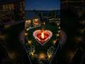 The most ROMANTIC backyard ever? ❤️✨ #heart #backyardtransformation #firepits