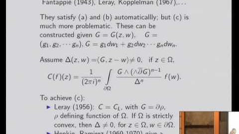Three Projection Operators in Several Complex Variables - Elias Stein