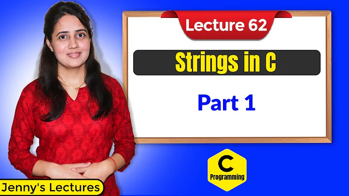 C_62 Strings in C - part 1 | C programming tutorials